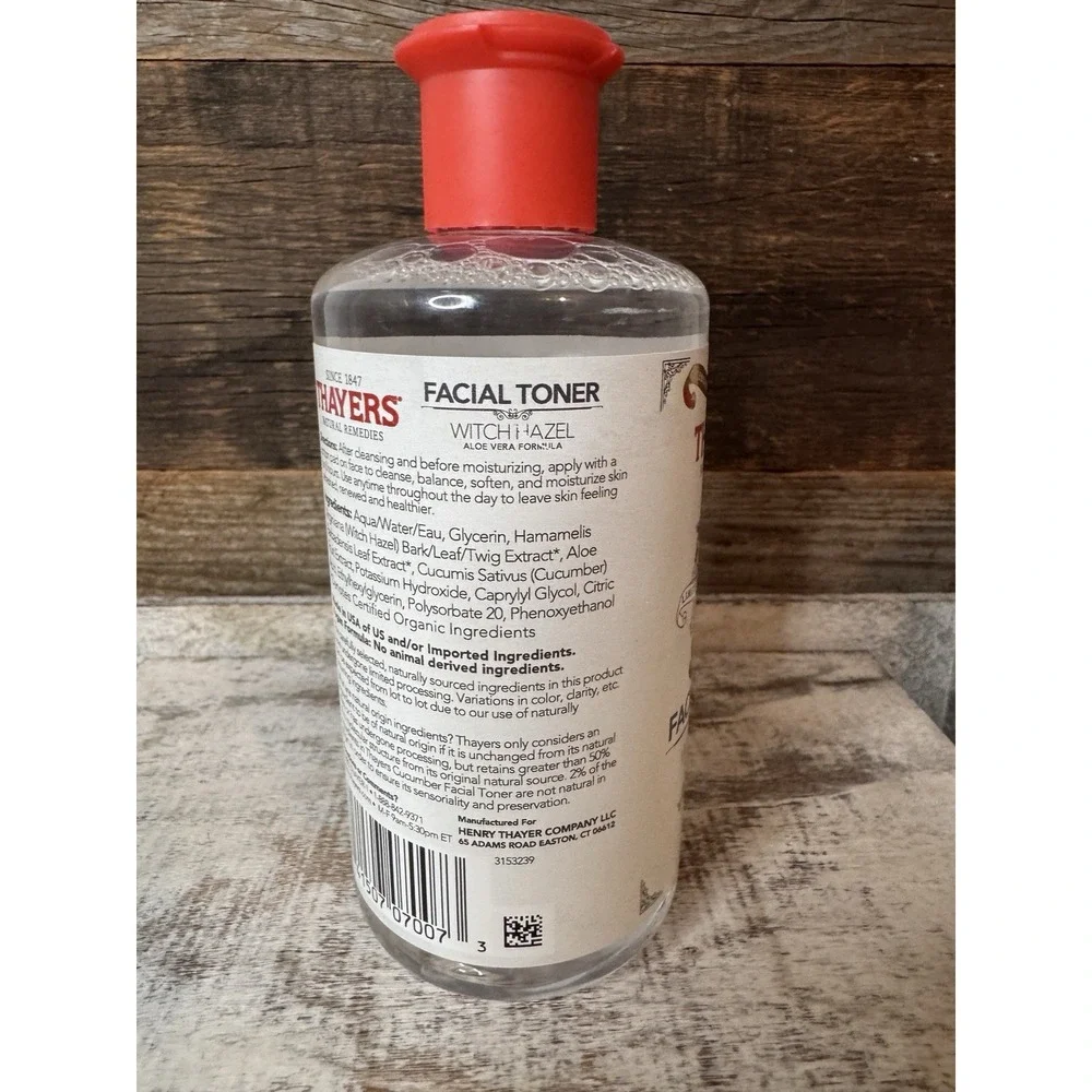 Thayers Witch Hazel Cucumber Toner 12 oz — Broken Cap but Sealed | MSRP‎ = $17